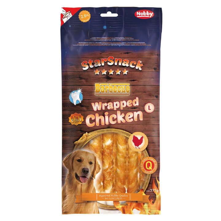 Nobby Hundeleckerli StarSnack BBQ Wrapped Chicken L